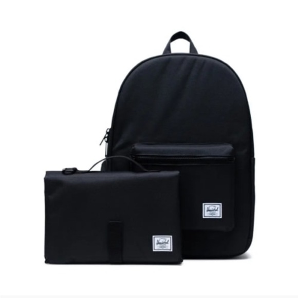 NWT! Herschel settlement backpack sprout black / diaper bag - Picture 1 of 9